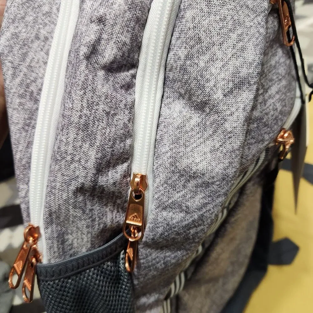 Adidas Excel 6 Backpack Gray Rose Gold Color Laptop Storage Comfortable Straps
